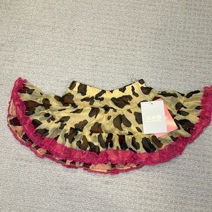 NWT Harajuku Mini |  Cheetah Print Skirt 3T